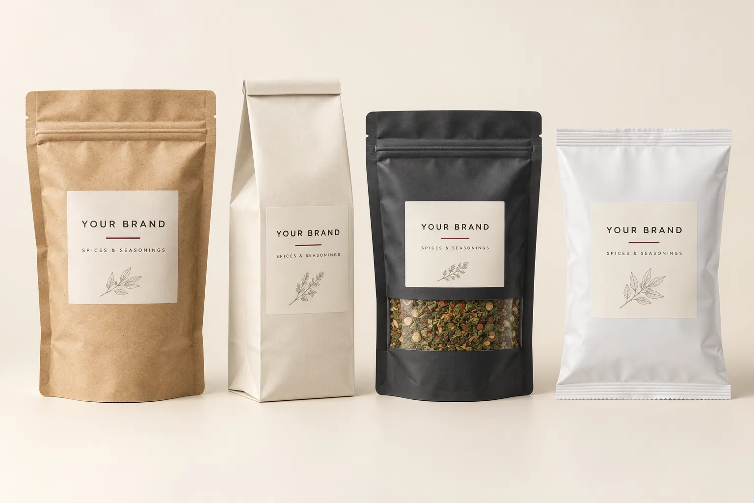 Pouches and doypacks with your label